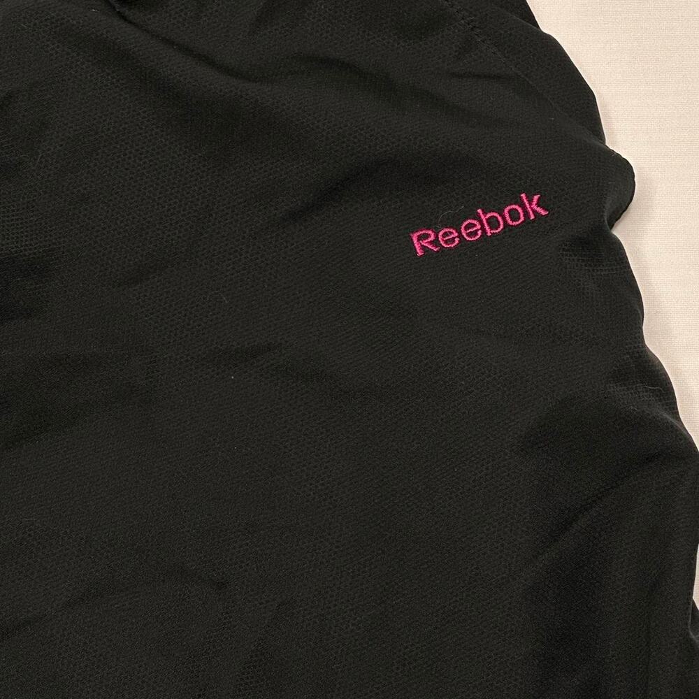 Reebook Hot Pink & Black Embroidered Vintage Streetwear Retro 90s Windbreaker - Picture 5 of 5